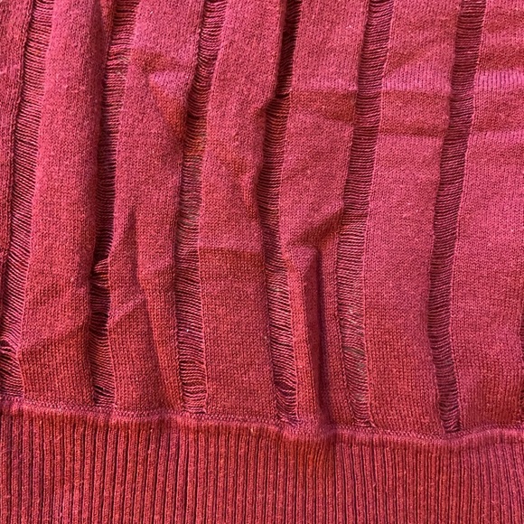 M.S.S.P.  Max Studio Specialty Product Batwing Maroon Sweater. Size M - Picture 3 of 3